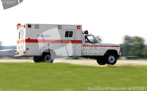 Image of Ambulance driving fast