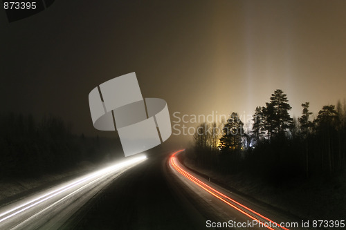 Image of Artificial light pillars