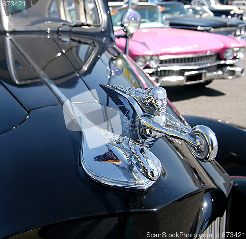 Image of classic cars. detail