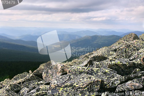 Image of boulders covered in moss