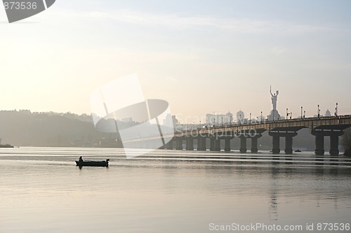 Image of fisherman near the bridge