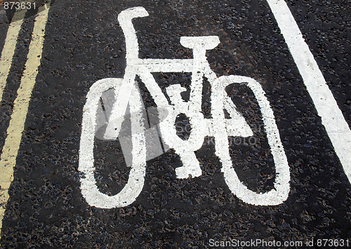 Image of Bike lane sign