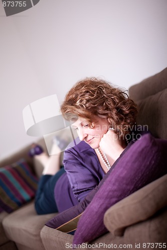 Image of Woman on Sofa