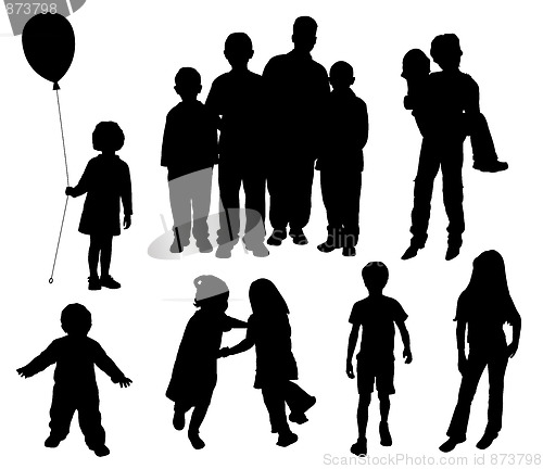 Image of Children silhouettes