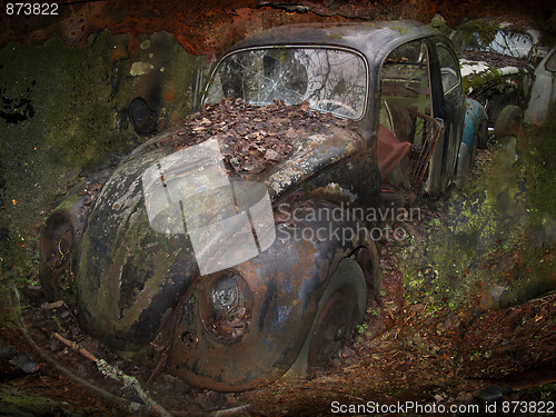 Image of Old scrapped automobile