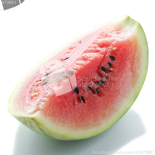 Image of Watermelon slice with reflection