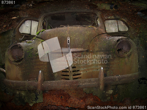 Image of Vintage scrap car