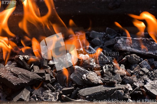 Image of Burning charcoal