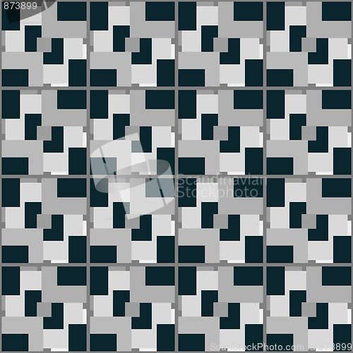 Image of Seamless 3d squares pattern