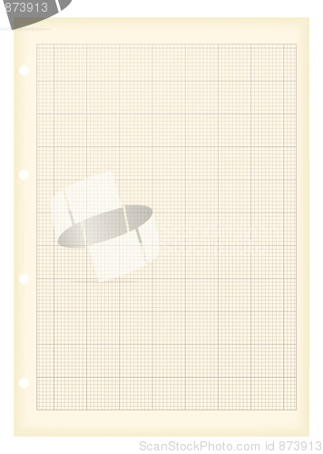 Image of grunge a4 graph paper