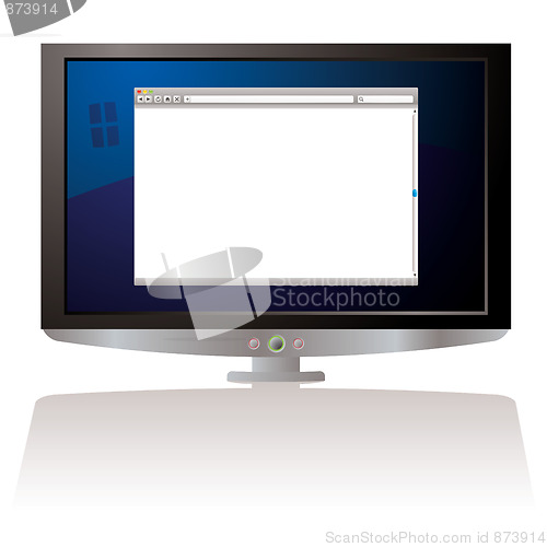 Image of LCD web browser monitor