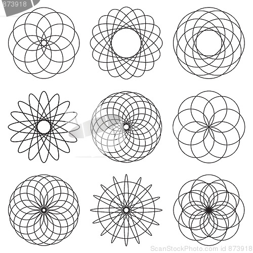 Image of illustrated spiral effect