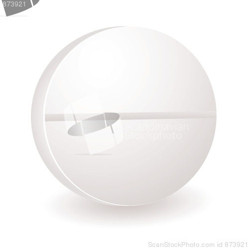 Image of round pill illustration