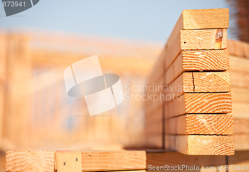 Image of Stack of Building Lumber