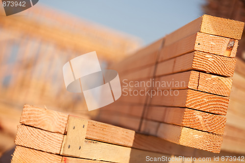 Image of Stack of Building Lumber