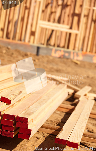 Image of Stack of Building Lumber