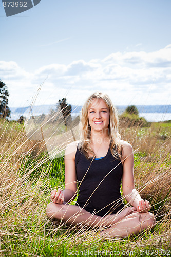 Image of Meditating yoga woman