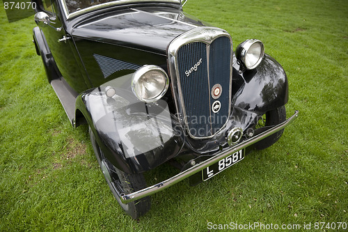 Image of Black vintage Singer car