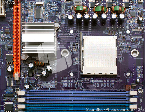 Image of Close-up of mainboard