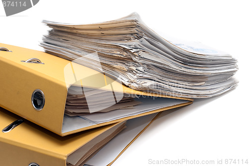 Image of Two folders and pack of documents