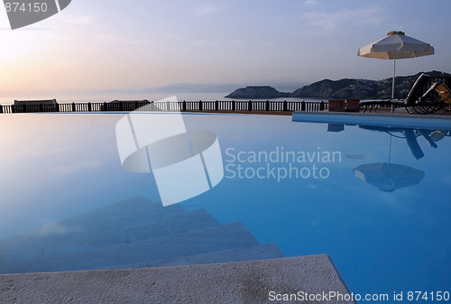 Image of Swimming Pool at Sunrise