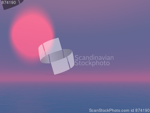 Image of Abstract sunset