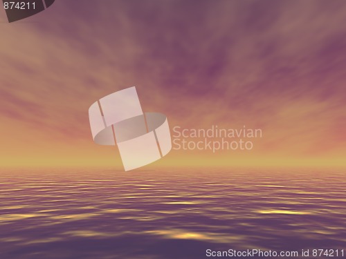 Image of Evening ocean