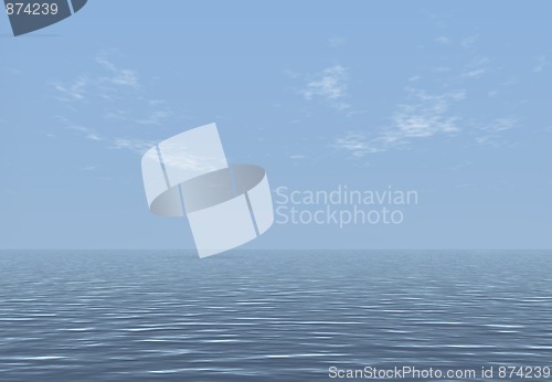 Image of Ocean 3d render