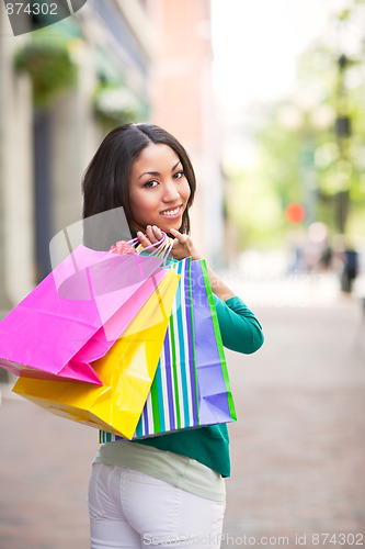 Image of Black woman shopping