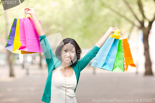Image of Black woman shopping
