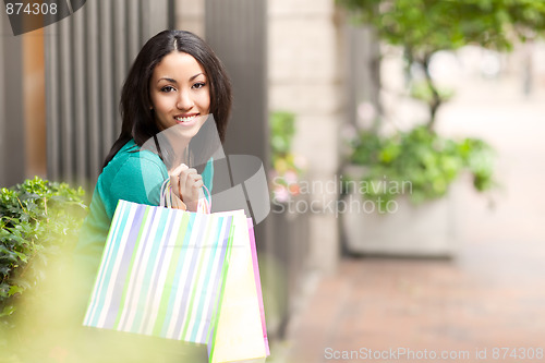Image of Black woman shopping