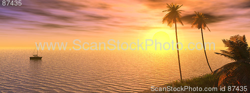 Image of dreamy sunset