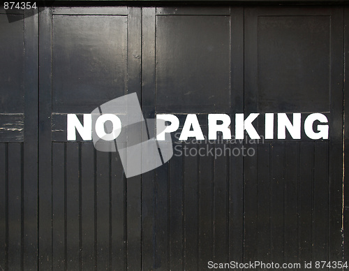 Image of No parking sign