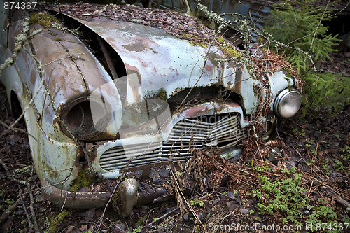Image of Car left in the nature