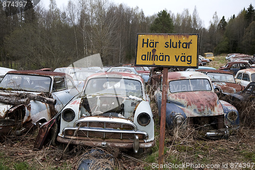 Image of Abandoned cars Sweden