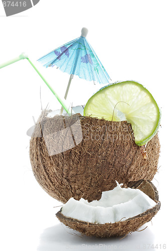 Image of Cocktail made of coconut