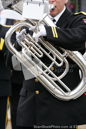 Image of Pleying the tuba