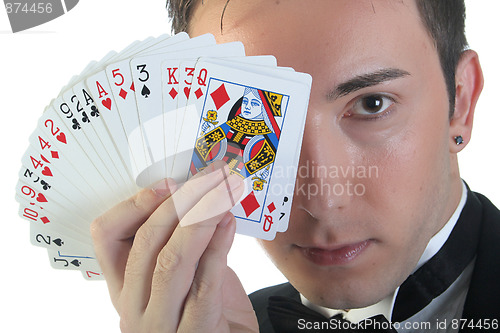 Image of Magician and cards