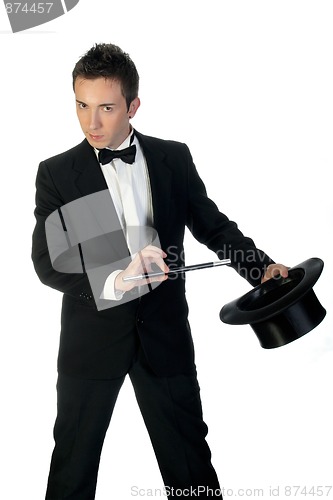 Image of Magician with wand and hat