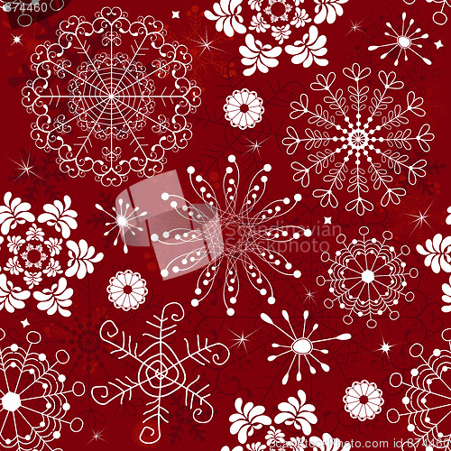 Image of Abstract red seamless  pattern