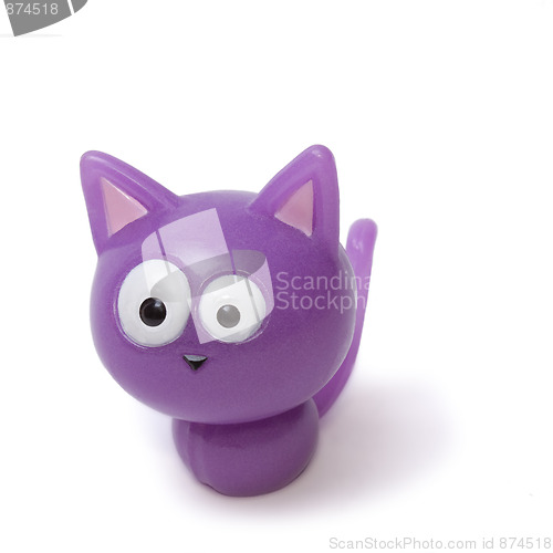 Image of Funny Lilac Kitten isolated