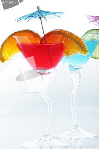 Image of Two tropical cocktails