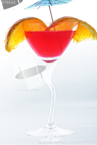 Image of Red tropical cocktail