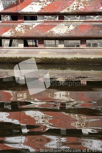 Image of Red and White Reflection