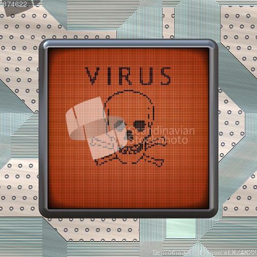 Image of virus warning