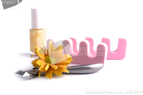 Image of pedicure beauty set