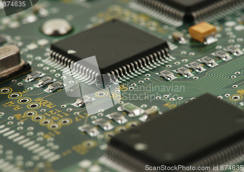 Image of chips on circuit board