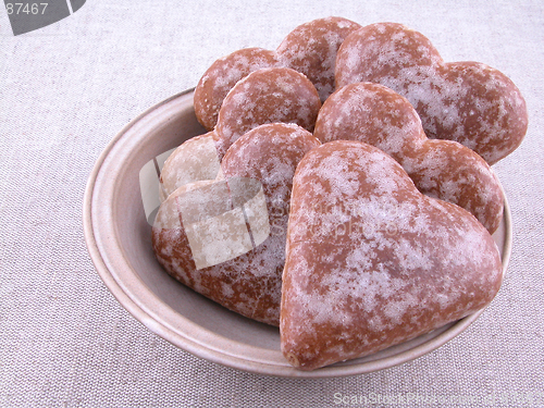 Image of gingerbread hearts