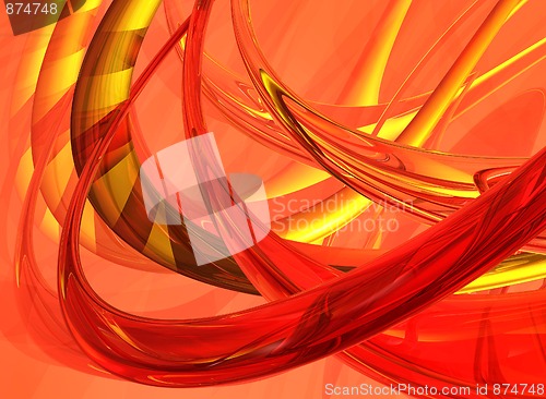 Image of Red and gold abstract background