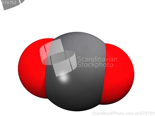 Image of Carbon dioxide molecule